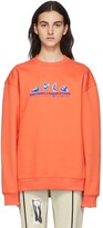 Thumbnail for your product : MAISON KITSUNÉ Orange ADER error Edition Yoga Blue Fox Sweatshirt