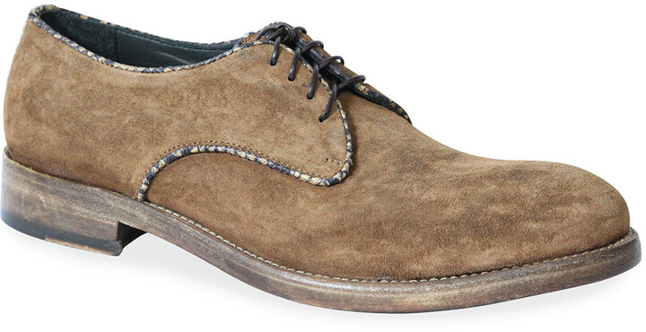 Mens Suede Heel Lace Up Oxford | Shop the world's largest 