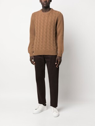 Woolrich Cable-Knit Crew Neck Jumper