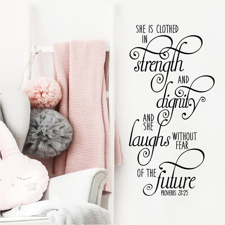Etsy She Is Clothed in Strength & Dignity Laughs Without Fear Of The ...