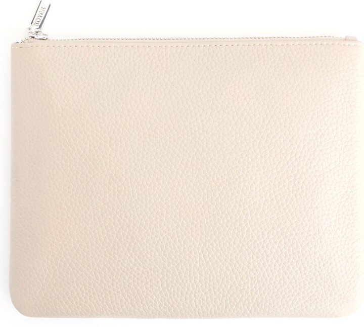 ROYCE New York Leather Zip Travel Pouch