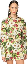 Thumbnail for your product : Dolce & Gabbana Flower Print Cotton Poplin Classic Shirt
