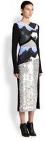 Thumbnail for your product : Peter Pilotto Sona Mixed-Media Printed Dress