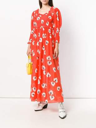 Ganni floral print maxi dress