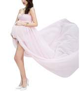 Thumbnail for your product : Aivtalk Off Shoulder Photography Dress Full Length Bridesmaid Wedding Party Chiffon Gown