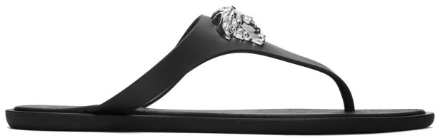 medusa palazzo thong sandals
