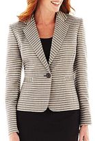 Thumbnail for your product : Evan Picone Black Label by Evan-Picone Striped Jacket