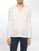 Thumbnail for your product : Calvin Klein Womens Cargo Long Sleeve Shirt