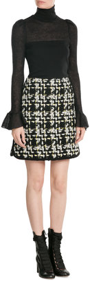 Giambattista Valli Boucle Mini Skirt with Virgin Wool