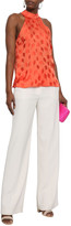 Thumbnail for your product : Isolda Bow-detailed Satin-jacquard Top