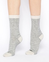 Thumbnail for your product : Calvin Klein Holiday Cable Knit Socks - Cream