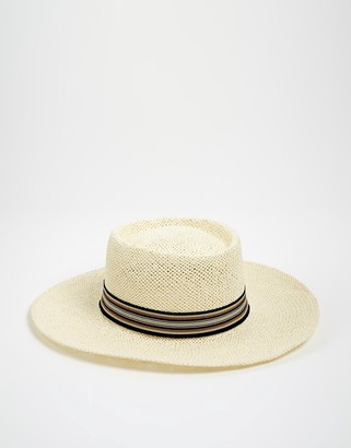 Liquorish Straw Boater Hat