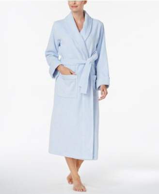Charter Club Luxe Cotton Terry Long Wrap Robe, Created for Macy's