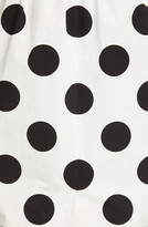 Thumbnail for your product : Dries Van Noten Polka Dot Ruffle Neck Cotton Midi Dress