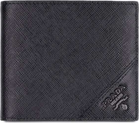 Prada Triangle-Logo Bi-Fold Wallet - ShopStyle