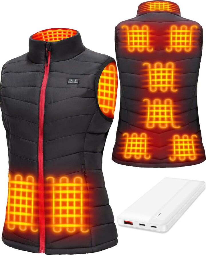 Cubovie Womens Heated Body Warmer with Battery Pack ShopStyle Tops