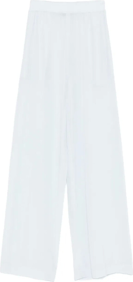 Joseph Pleated Wide-Leg Trousers