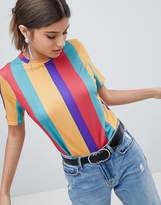 Thumbnail for your product : PrettyLittleThing Stripe T-Shirt