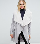 Thumbnail for your product : ASOS TALL Waterfall Parka with Fleece Lining