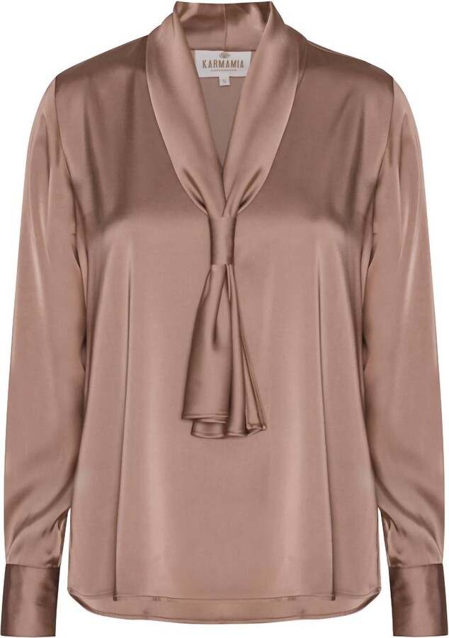 Karmamia Women's Jules Blouse In Smi Rich Tan