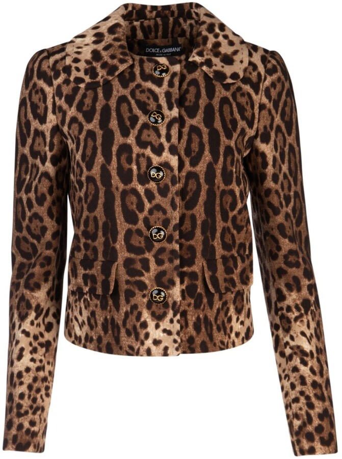 Dolce & Gabbana Leopard Print Jacket - ShopStyle Blazers