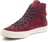 Thumbnail for your product : Converse Burnished Suede Plimsolls - Burgundy/Black/White