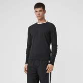 Thumbnail for your product : Burberry Check Detail Merino Wool Sweater