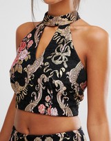 Thumbnail for your product : Missguided Jacquard Sleeveless Top