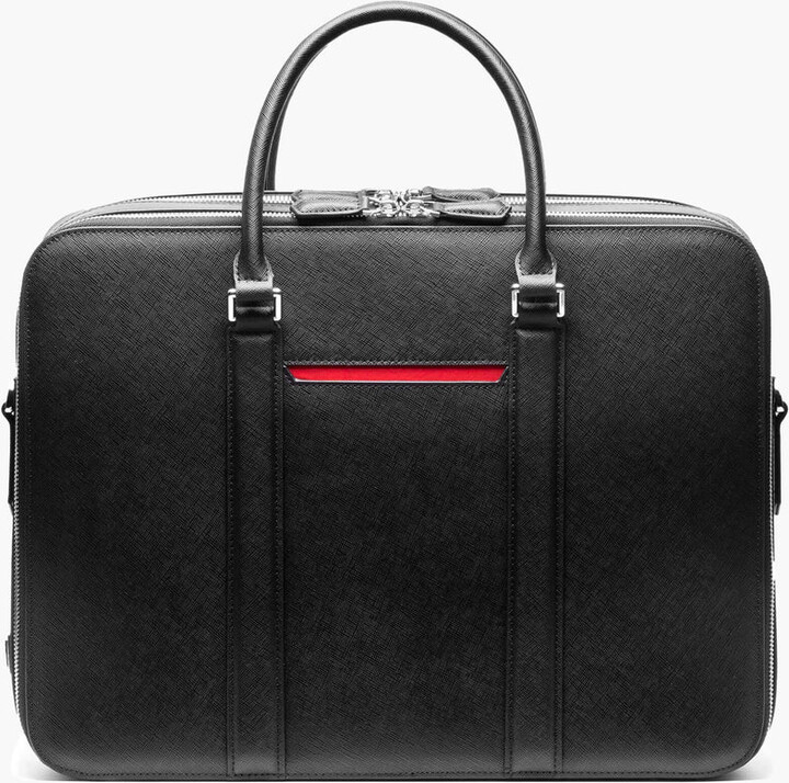 Maverick & Co. Manhattan DoubleZip Leather Briefcase ShopStyle Wallets