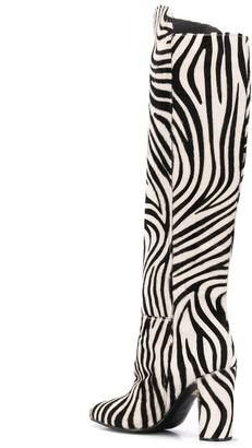 Zebra Pattern Boots