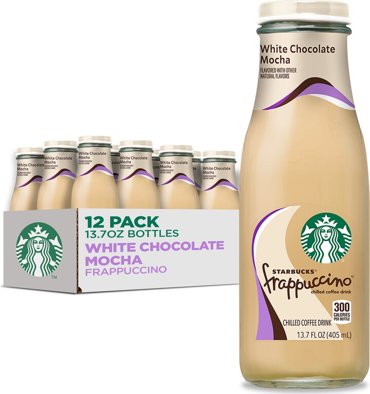 Starbucks Frappuccino White Chocolate Mocha Iced Coffee Drink 13.7 fl oz 12 Pack Bottles