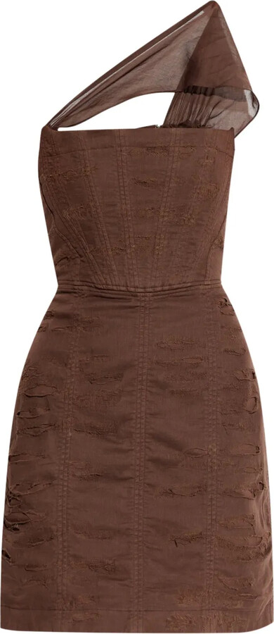 DSQUARED2 One-Shoulder Mini Dress