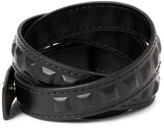 Thumbnail for your product : Balenciaga Studded Leather Wrap Bracelet