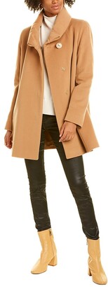 one button wool coat