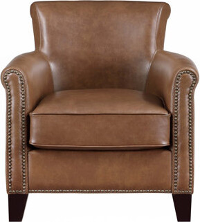 Hokku Designs Top-Grain Leather Accent Chair