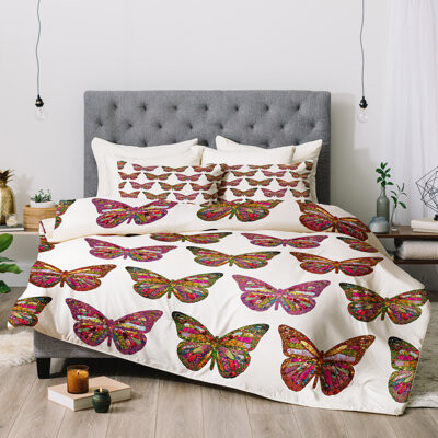 Deny Designs Bianca Butterflies Fly Comforter