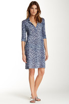 Thumbnail for your product : L'Agence Long Sleeve Henley Dress
