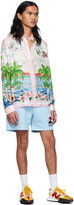 Thumbnail for your product : Casablanca Blue Loopback Soleil Shorts