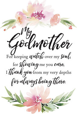 Dexsa Woodland Grace My Godmother Textual Art on Wood