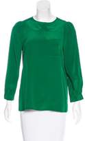 Thumbnail for your product : Marc by Marc Jacobs Silk Long Sleeve Top