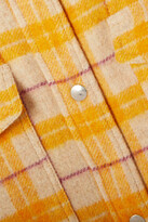 Thumbnail for your product : Etoile Isabel Marant Fontia Oversized Checked Wool-blend Flannel Coat - Ecru