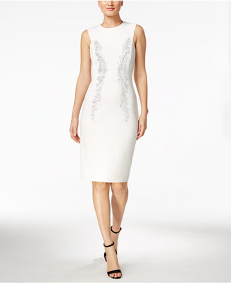 Calvin Klein Embellished Sheath Dress