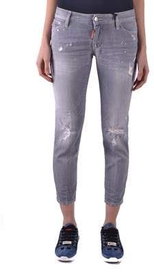 DSQUARED2 Women's Grey Cotton Jeans