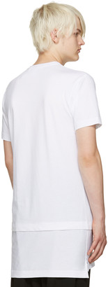 Comme des Garcons Shirt White Layered T-shirt