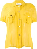 yellow sheer top