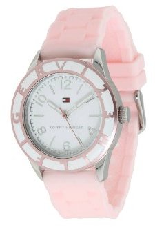Tommy Hilfiger White Dial Pink Silicone Ladies Watch 1781185