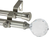 Thumbnail for your product : Rod Desyne Double 13/16" Adjustable Curtain Rod with Faceted Finials