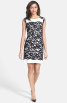 Thumbnail for your product : Eliza J Cap Sleeve Lace Dress