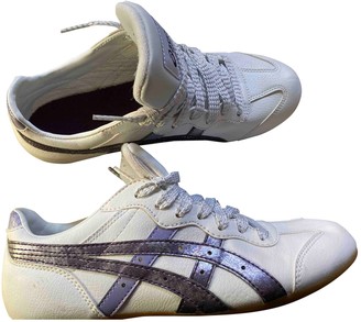 asics leather trainers