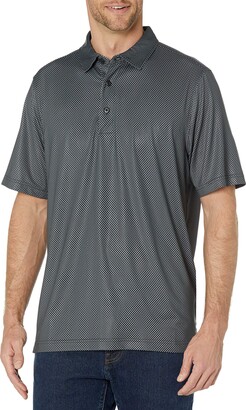 Cutter & Buck Men's Moisture Wicking Drytec UPF 50+ Print Jersey Polo Shirt